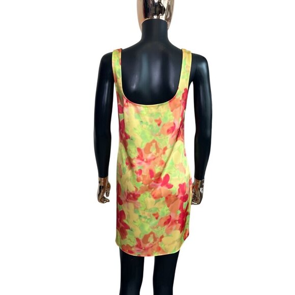 Rumored Monaco Revolve Satin Floral Mini Slip Dress NWT Size M - Picture 3 of 9